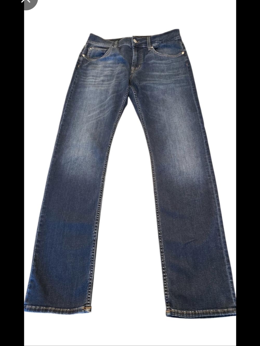 7 For All Mankind Women's Dark Blue Straight Leg Jeans